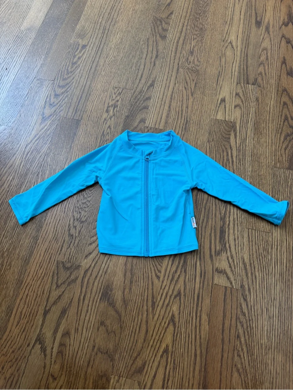 SwimZip UPF 50+ Long Sleeve Zipper Rash Guard Swim Shirt Set, size 12-18M